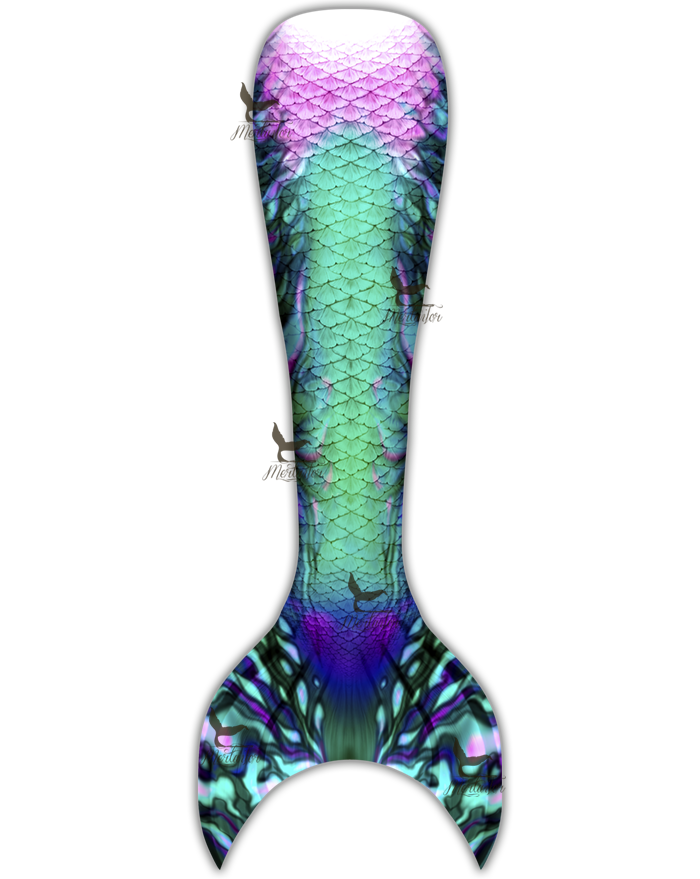 Kids Abalone Guppy Mermaid Tail Skin